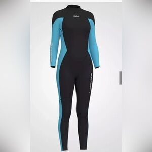 Hevto Women Wetsuit 3/2mm Guardian-1-Neoprene 90% Wet Suit black blue size XL